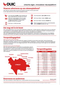 Tariefkaart | Bereik Utrecht door te adverteren via DUIC