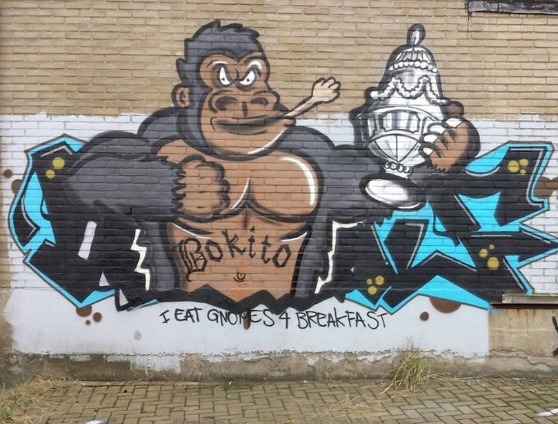 Bokito mengt zich in graffiti-strijd: 2-2