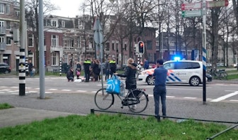 Ongeluk tussen fietser en personenauto op de Maliebaan