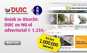 Op NU.nl en DUIC: uw advertorial voor €1.250? Vaste toppositie, zeven dagen lang