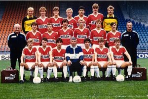 De selectie van 1984/1985. Bron: FC Utrecht