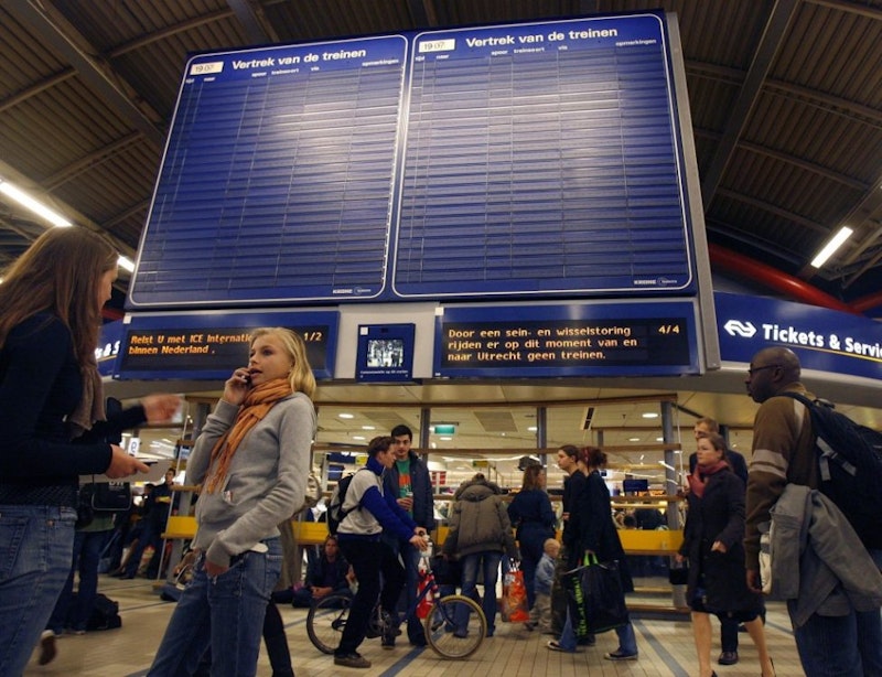Informatiebord Utrecht Centraal verdwijnt