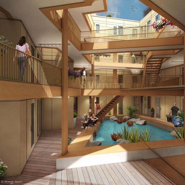 Het toekomstige atrium in Buenos Aires