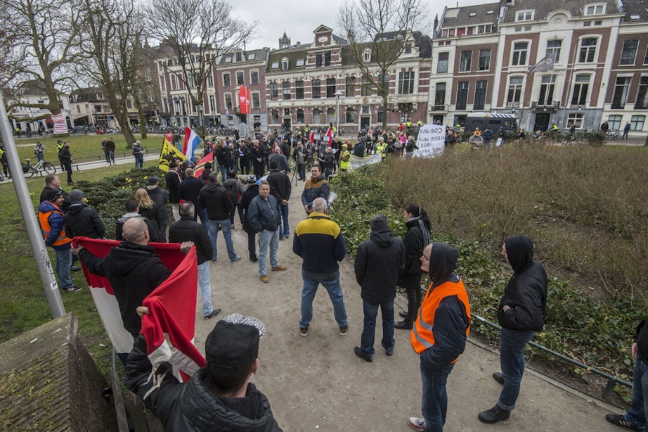 Demonstratie tegen vluchtelingenopvang Utrecht rustig verlopen