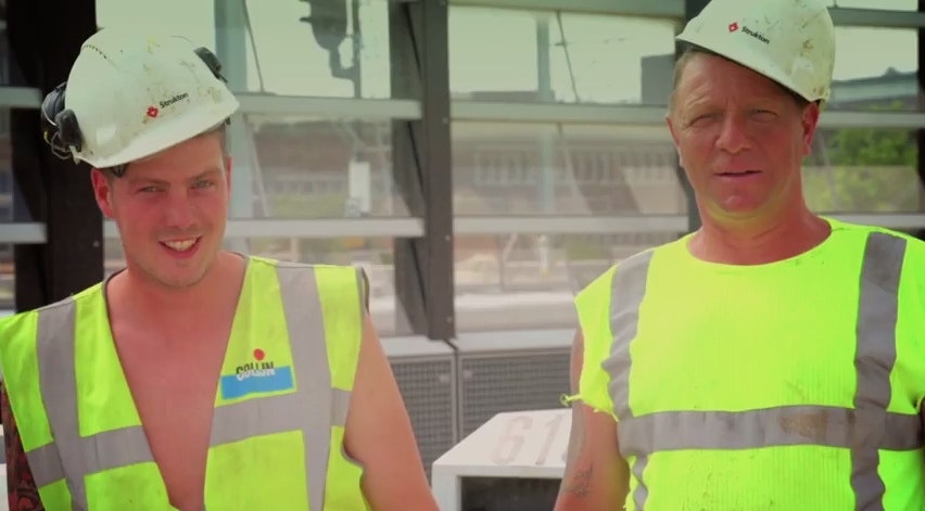 Bouwvakkers in het zonnetje in nieuwe video van ontwikkeling Station Vaartsche Rijn