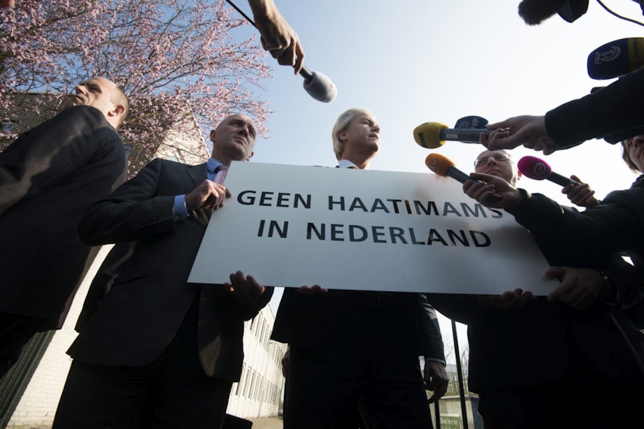 Foto’s: Geert Wilders demonstreert tegen haatimams in Utrecht