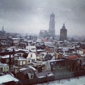 Winterse taferelen vandaag in Utrecht