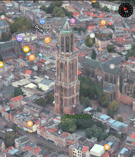 Bekijk Utrecht op een bijzondere 3D manier met Apple Maps