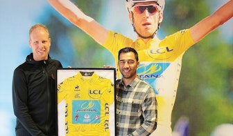 Shirt Tourwinnaar Nibali te bewonderen in Hoog Catharijne