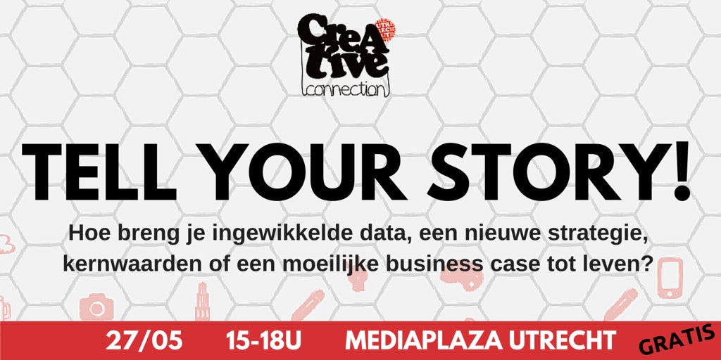 Gratis seminar storytelling ‘Tell your story’ voor Utrechtse creatieve industrie