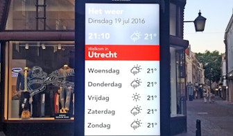 Utrecht krijgt tal van digitale informatiezuilen met touchscreen