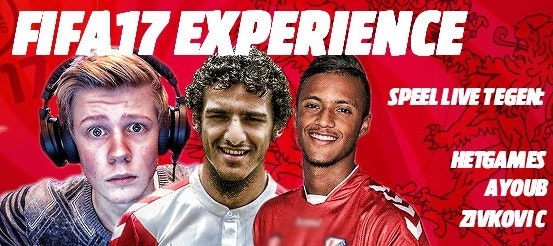 FC Utrecht-spelers bij grootse release FIFA 17 donderdag in Hoog Catharijne