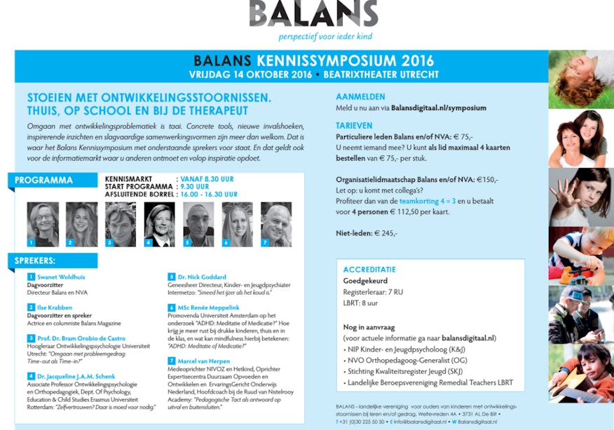 Balans Symposium: ‘Stoeien met ontwikkelingsstoornissen’