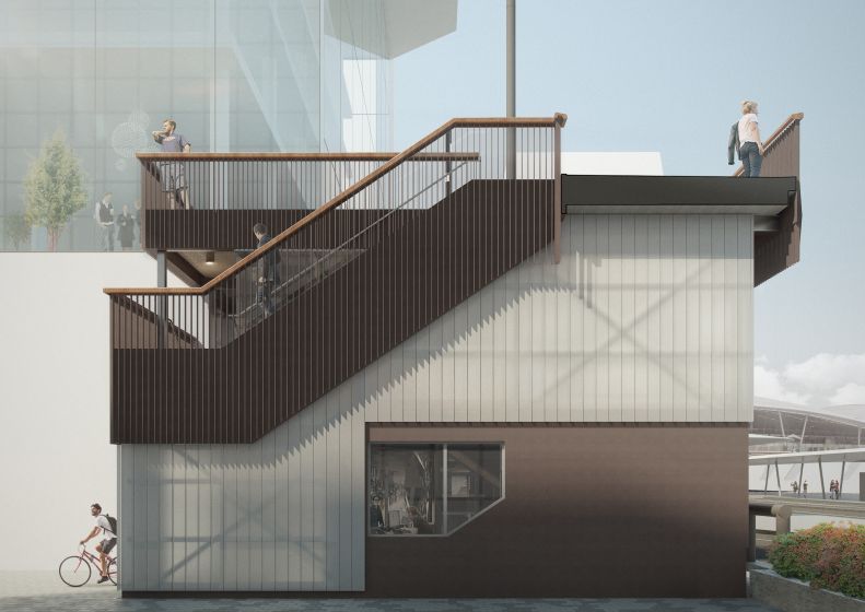 Impressie van de Knoopstalling. Beeld: CU2030