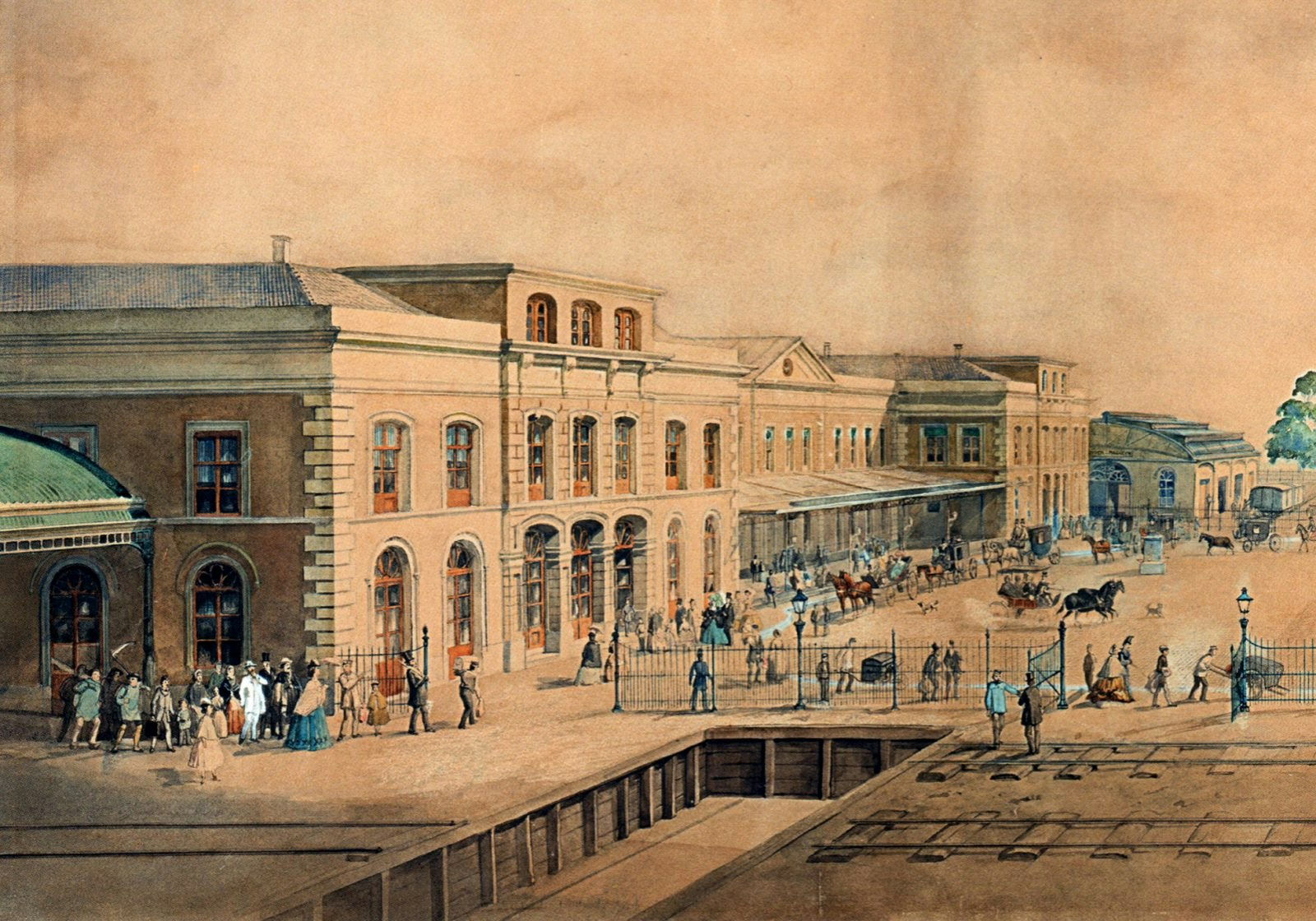 Utrecht Centraal in 1855