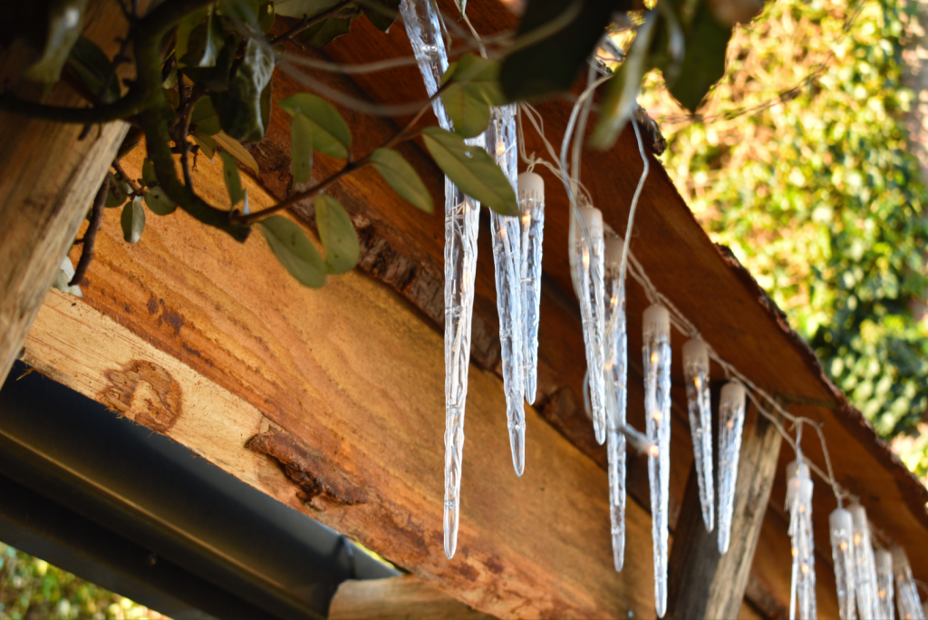 De lichtgevende ijspegels