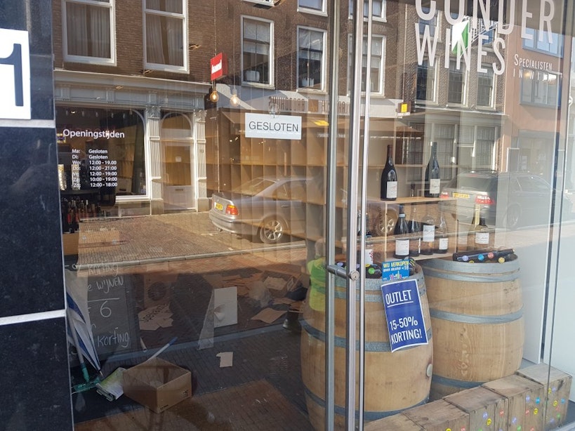 Conder Wines in de Twijnstraat na vier maanden alweer dicht