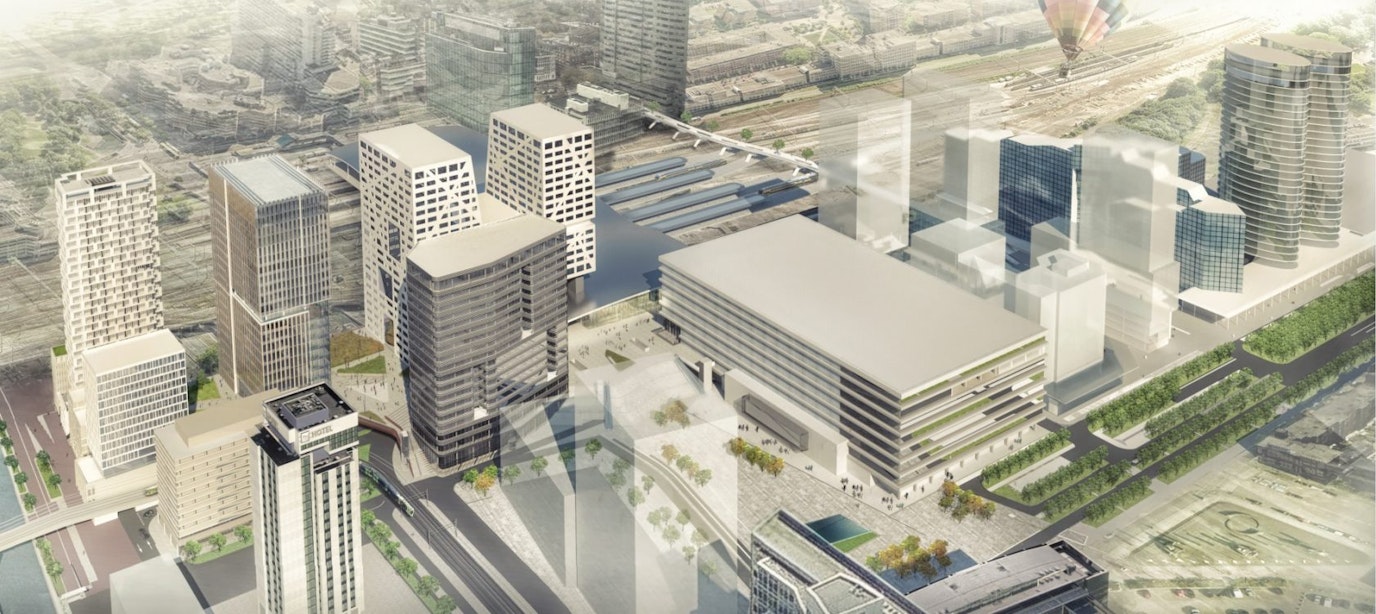 In beeld: Nieuw ontwerp Stadsplateau (Forum) Centraal Station gepresenteerd