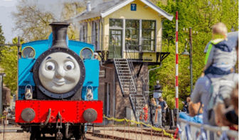 De wereldberoemde stoomlocomotief Thomas komt naar het Spoorwegmuseum