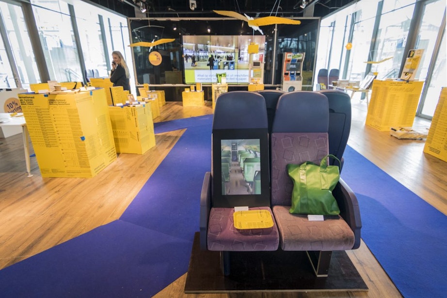 Upcycle Shop op Utrecht Centraal is weer open, met nieuwe ontwerpen van gerecyclede NS-materialen