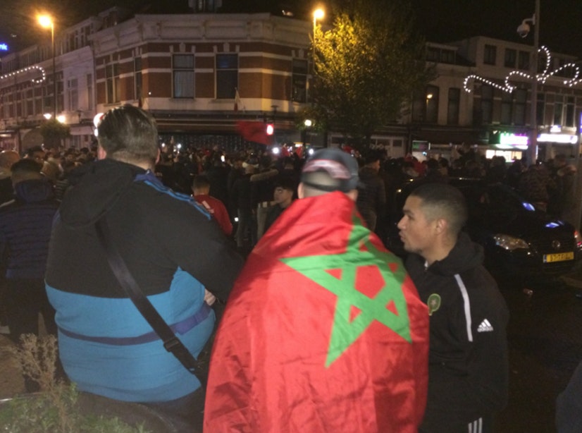 Feest in Lombok: Marokkaanse Utrechters vieren WK-ticket Marokko