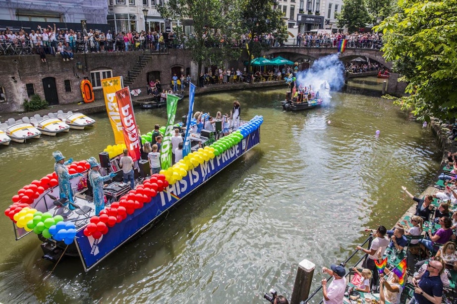 Ruim twee keer zoveel boten tijdens tweede editie Utrecht Canal Pride