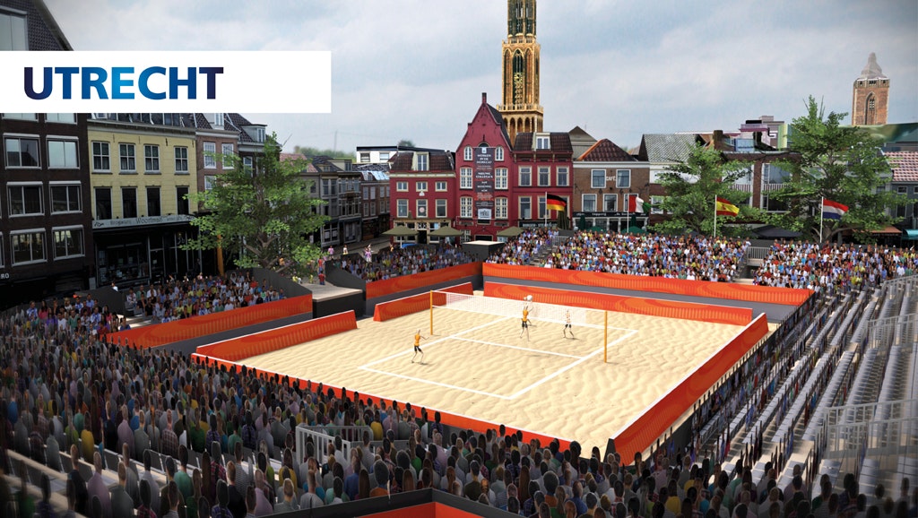 Neude in Utrecht toneel voor EK Beachvolleybal