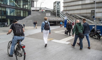 Gemeente heft fietsverbod voor Jaarbeurspleinstalling alweer op