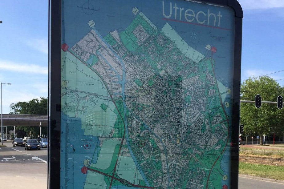 Oproep: waar staan er nog stadsplattegronden in Utrecht zonder Leidsche Rijn en Vleuten-De Meern?