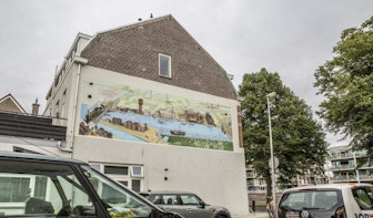 Nieuwe muurschildering van kunstenaar Jos Peeters in Westravenstraat