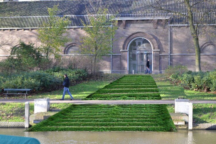 Dit jaar nog verdwijnende trap bij Centraal Museum in Zocherpark