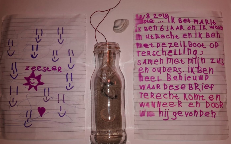Utrechtse schrijfster van flessenpost Marit (6) gevonden: ‘Het is gelukt!’