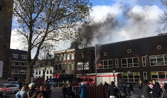 Grote gebouwbrand op het Domplein