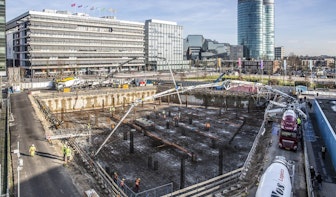 Al honderden ladingen beton gestort bij mega-operatie Galaxy Tower in Utrecht
