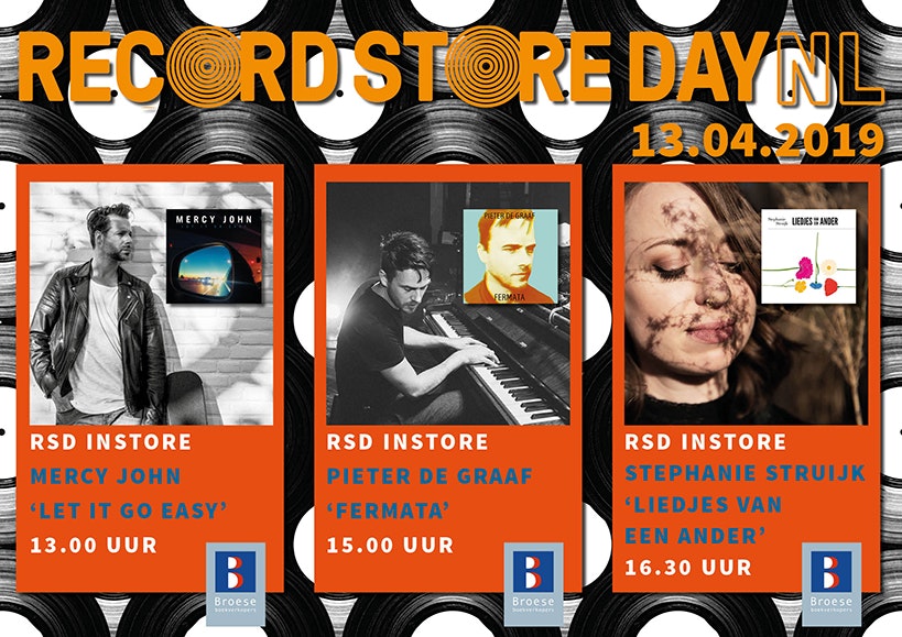 Dagtip: Record Store Day met live optredens bij Broese Boekverkopers
