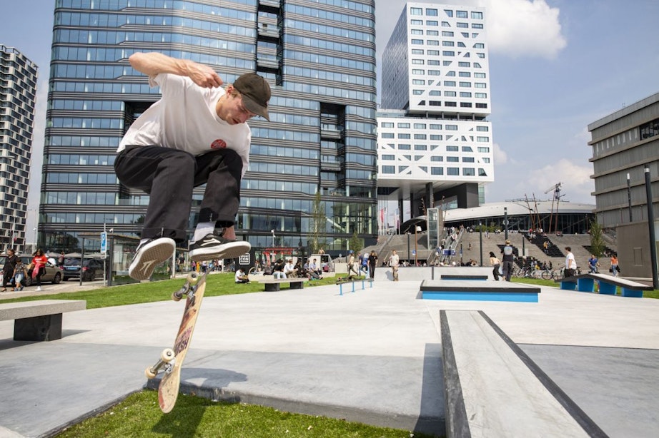 Tijdelijk skatepark op Jaarbeursplein blijft nog zeker twee zomers