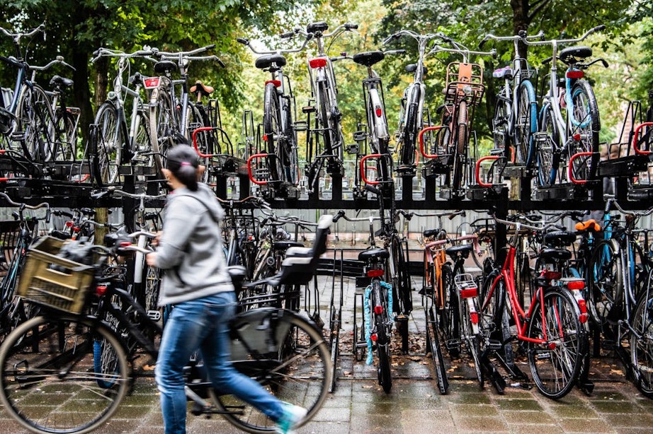Tijdelijk geen fietsenstalling bij Moreelsepark in Utrecht vanwege werkzaamheden