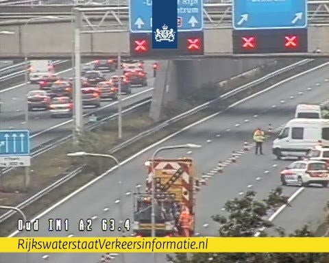 Vrouw overleden bij botsing voor Leidsche Rijntunnel.