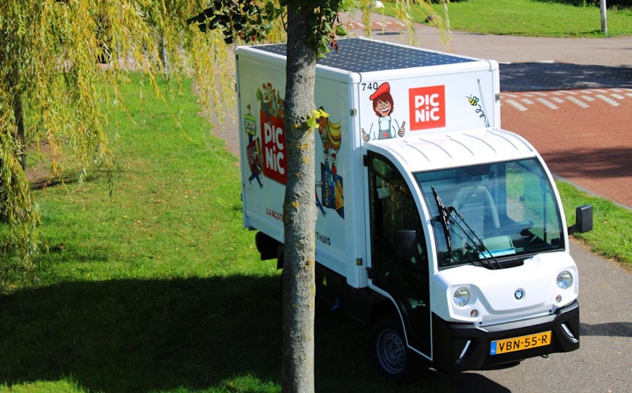 Picnic legt zonnepanelen op bezorgwagentje in Utrecht | De Utrechtse ...
