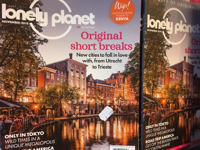Utrecht op de voorpagina van Engels tijdschrift Lonely Planet