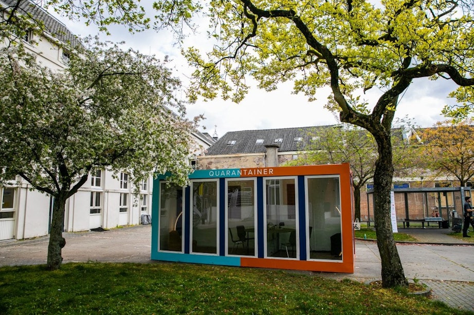 Eerste Quarantainer geplaatst in Utrecht zodat patiënten weer bezoek kunnen ontvangen