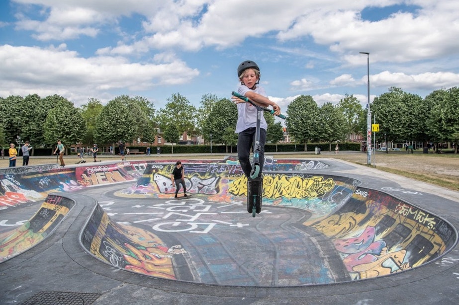 Nieuwe rage in Utrechtse skateparken: stuntsteps