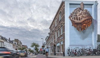 Nieuwe muurschildering JanIsDeMan aan Amsterdamsestraatweg trekt veel bekijks