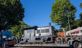 Historische locomotief verhuist van station Zuilen naar museum