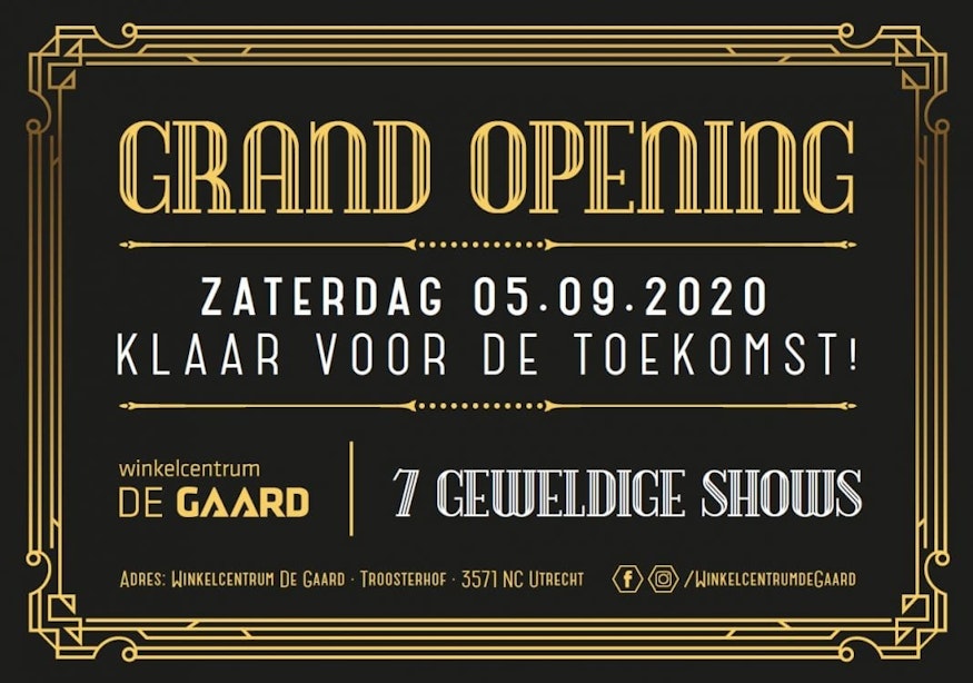Grand opening winkelcentrum De Gaard
