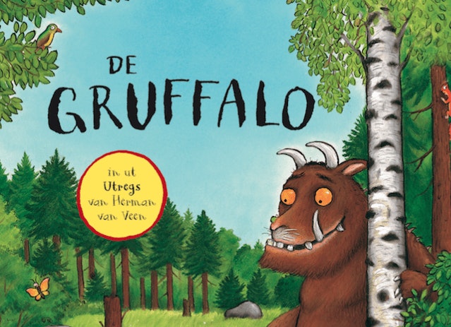 Kinderboek De Gruffalo door Herman van Veen vertaald in het Utrechts