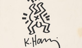 Tekening Keith Haring voor oud-student HKU verkocht voor bijna 9.000 euro
