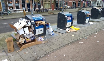 Een dag uit het leven van een papiercontainer in Utrecht: vol, voller, volst