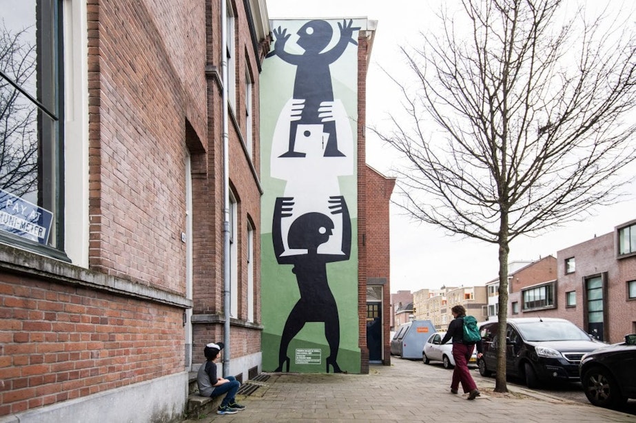 Max Kisman ontwerpt nieuwe muurschildering in Utrecht: ‘Ode aan sterke vrouwen’