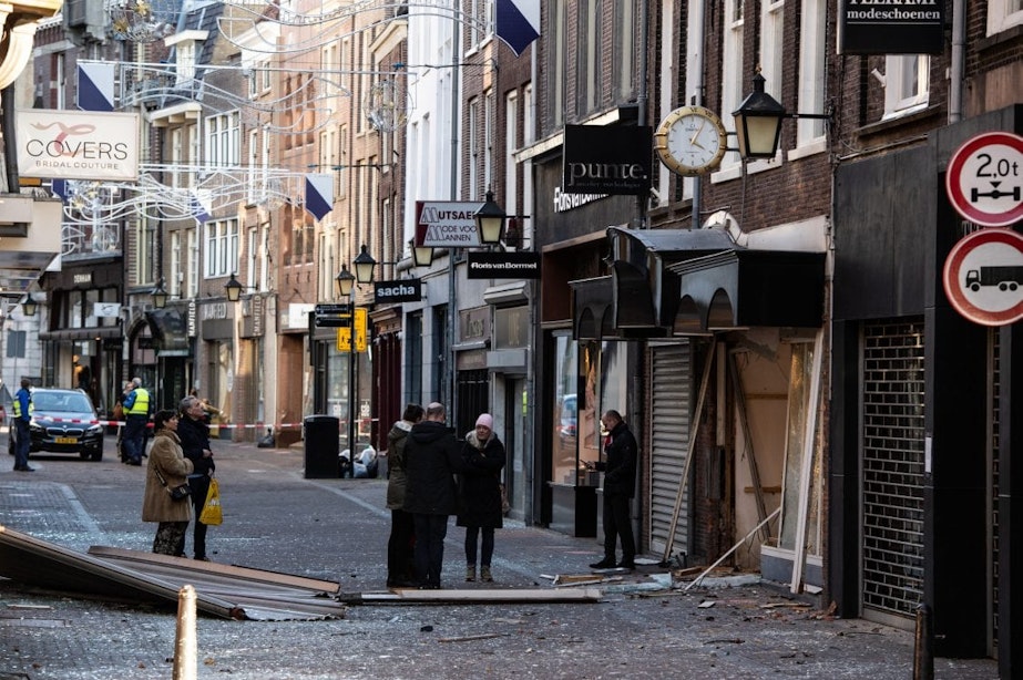 Schade aan winkels en huizen na plofkraak binnenstad Utrecht